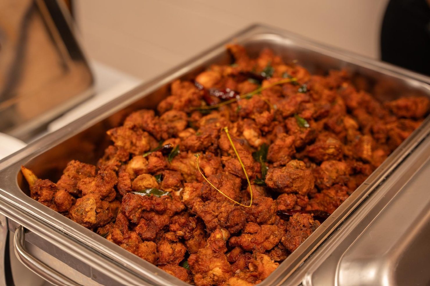 Kerala style catering tray with authentic dishes by Chilli Flakes